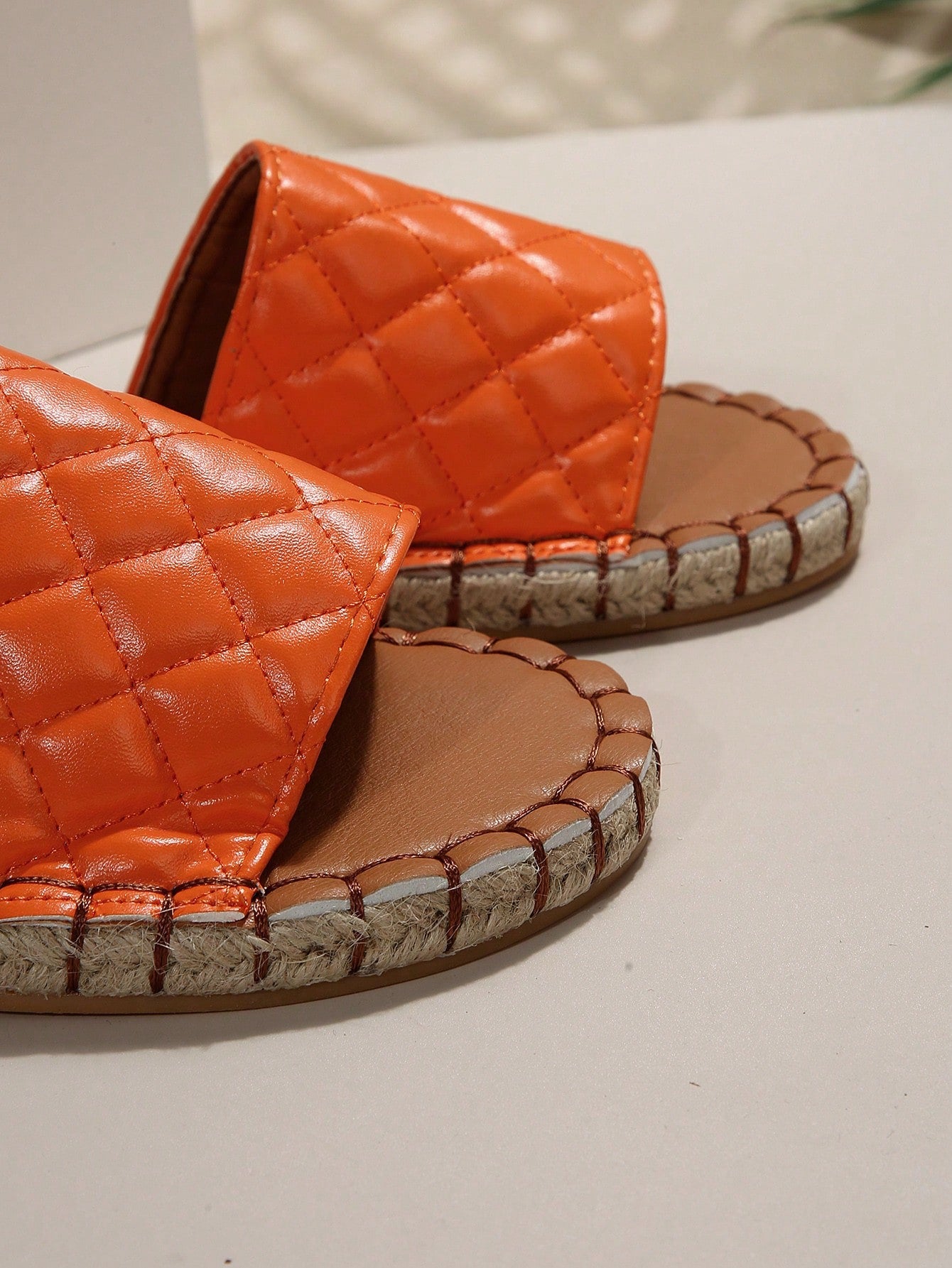 Women Quilted Detail Single Band Slide Sandals, Vacation Sandals