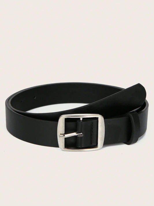 1pc Kids Square Buckle Belt For Daily Life