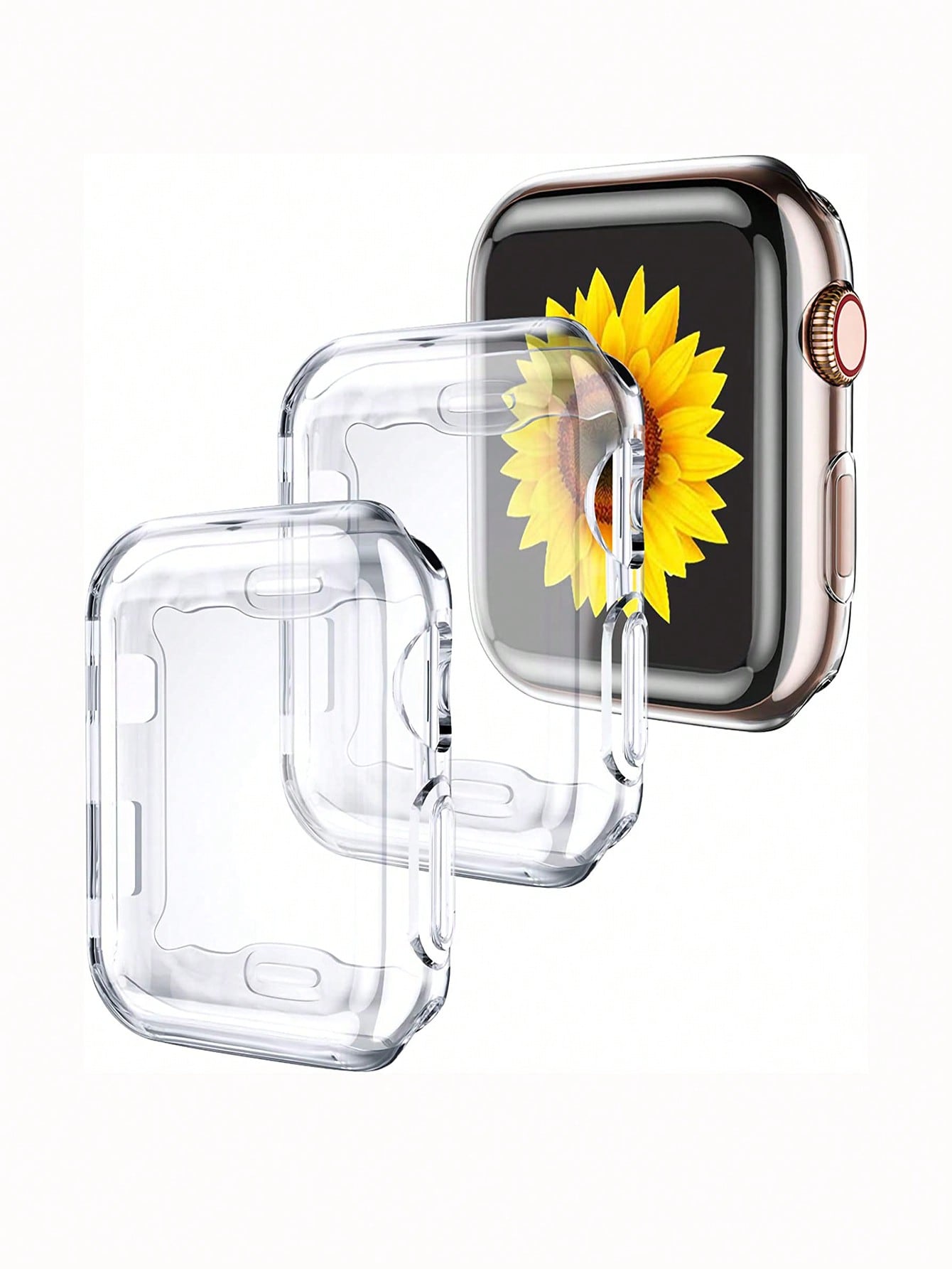 3pcs TPU Case Compatible With Apple Watch