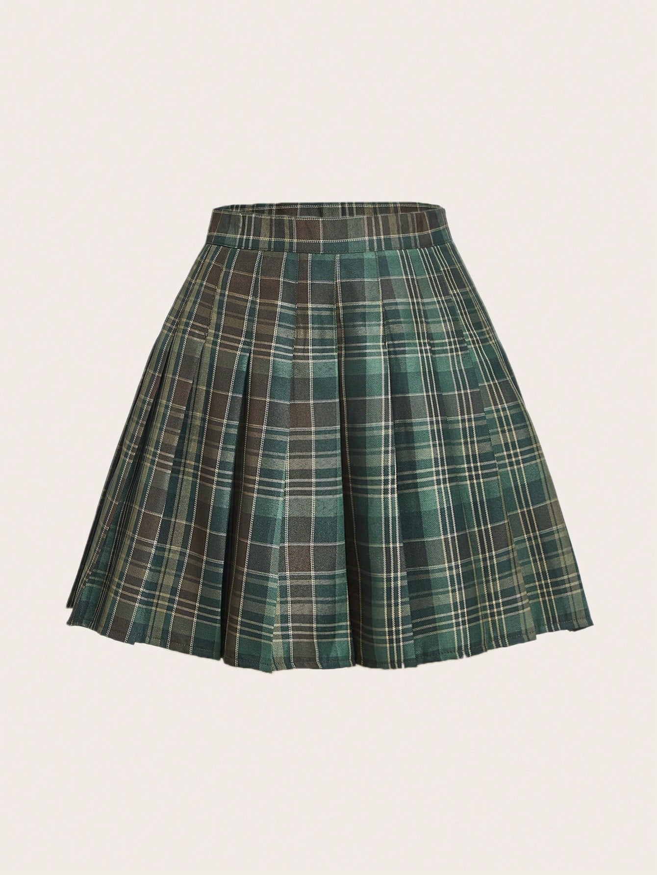 J-Fashion Pisces Plaid Pleated Skirt