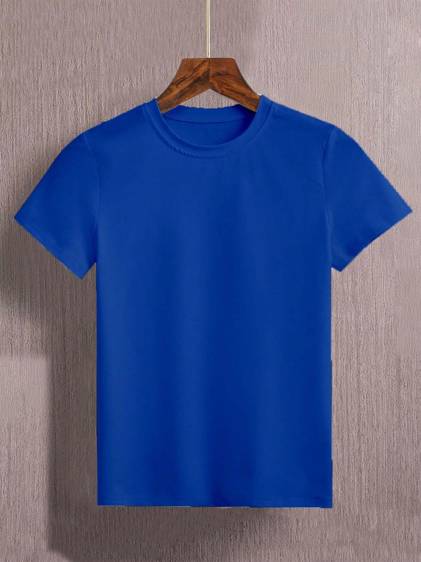 Kids Tween Boy Solid Round Neck Tee