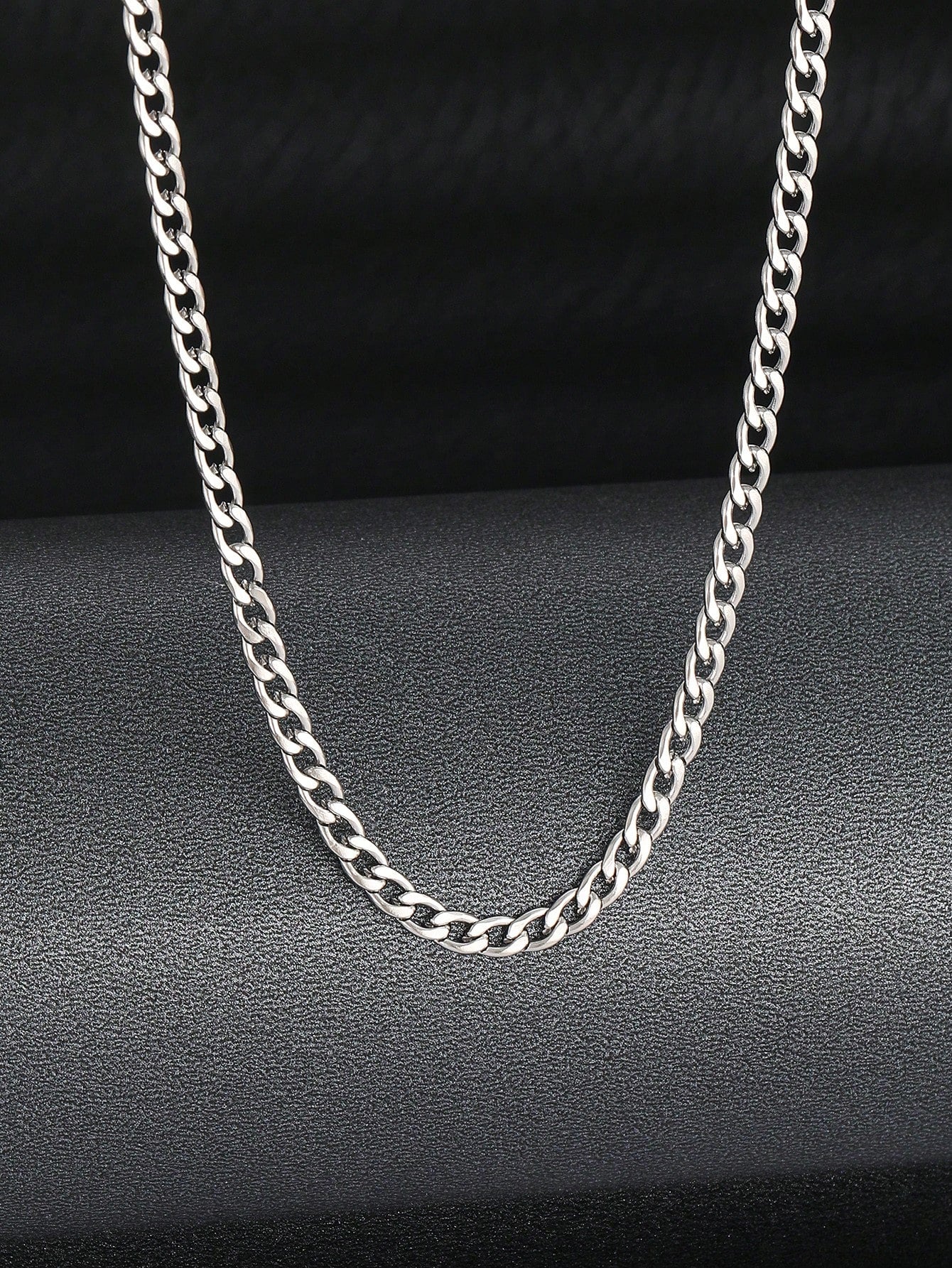 1pc Kids Minimalist Stainless Steel NK Chain Necklace For Boys Girls Fashion Street Jewelry For Daily Decoration