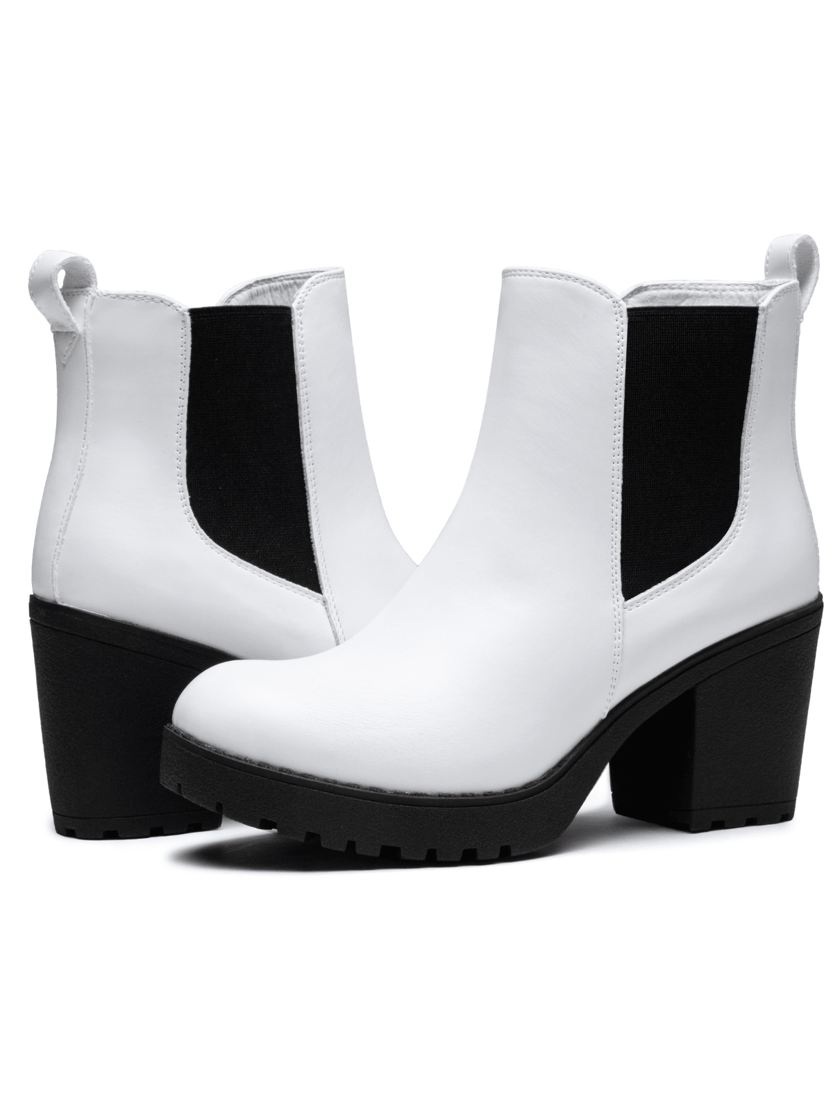 Women's 999 Fashion Platform Chunky Low Heel Chelsea Boots Ankle Booties