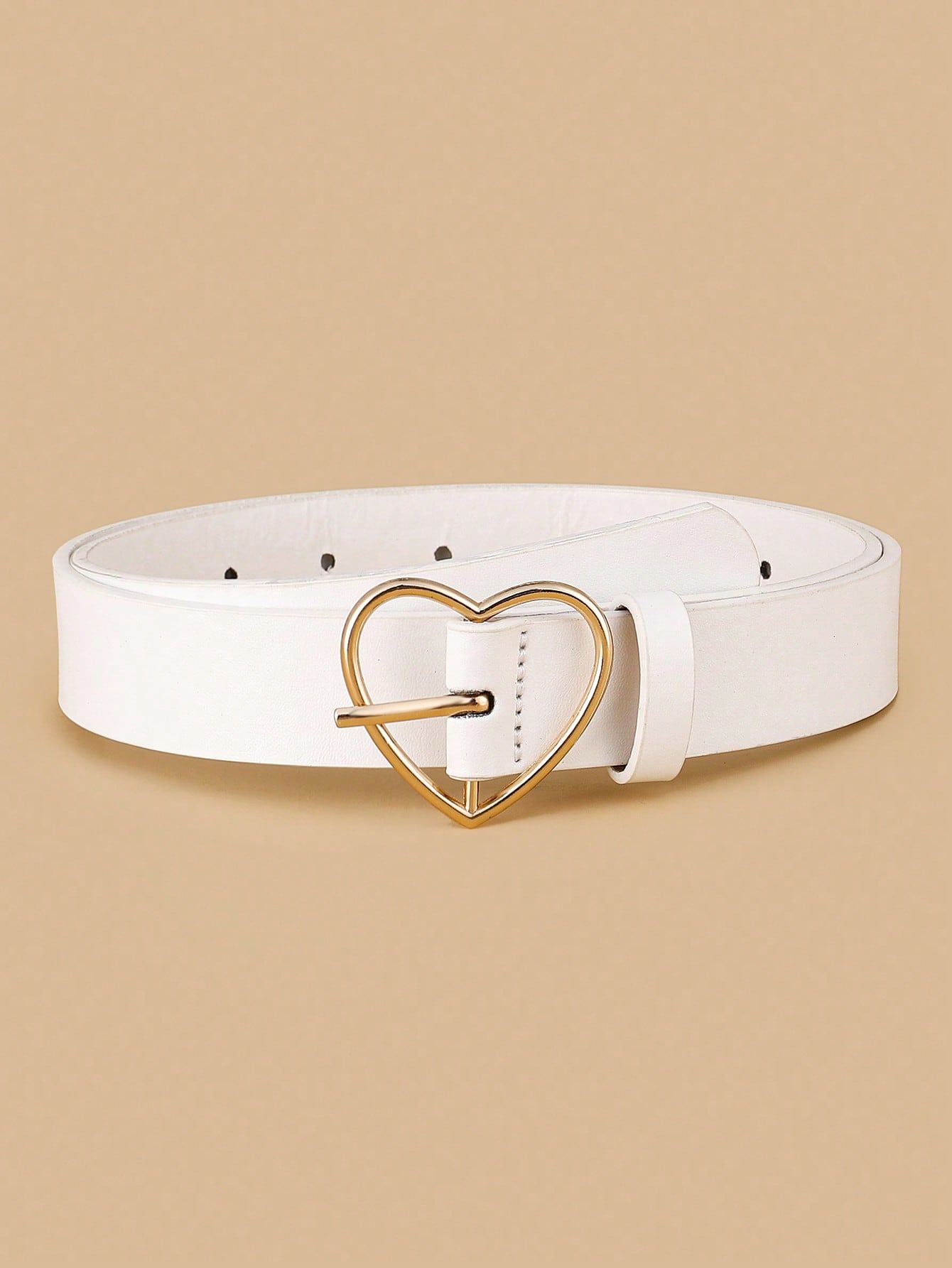 1pc Kids Heart Buckle Fashion Belt For Daily Life