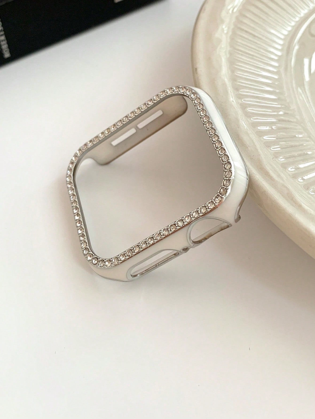 Rhinestone Decor Case Compatible With Apple Watch