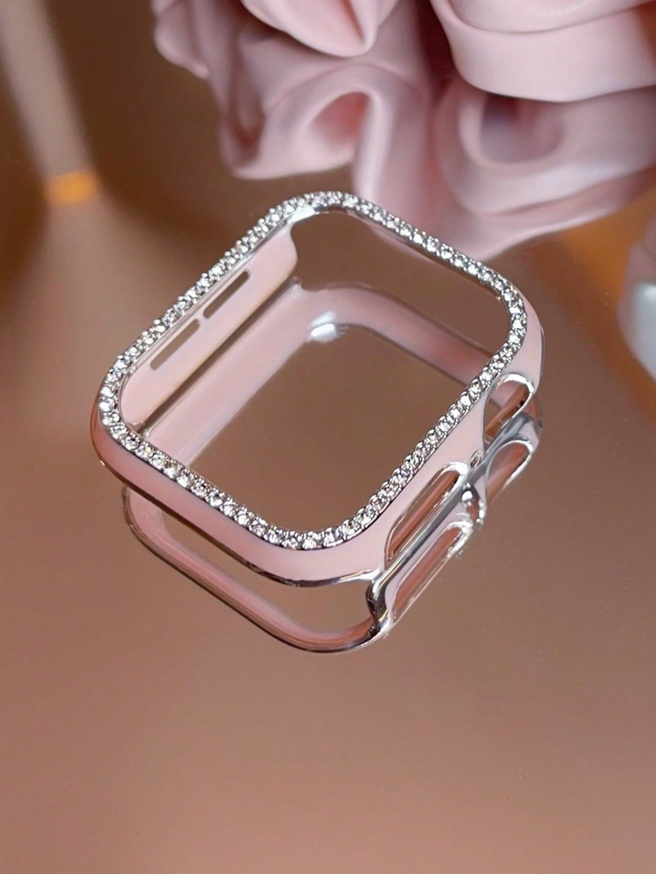 Rhinestone Decor Case Compatible With Apple Watch