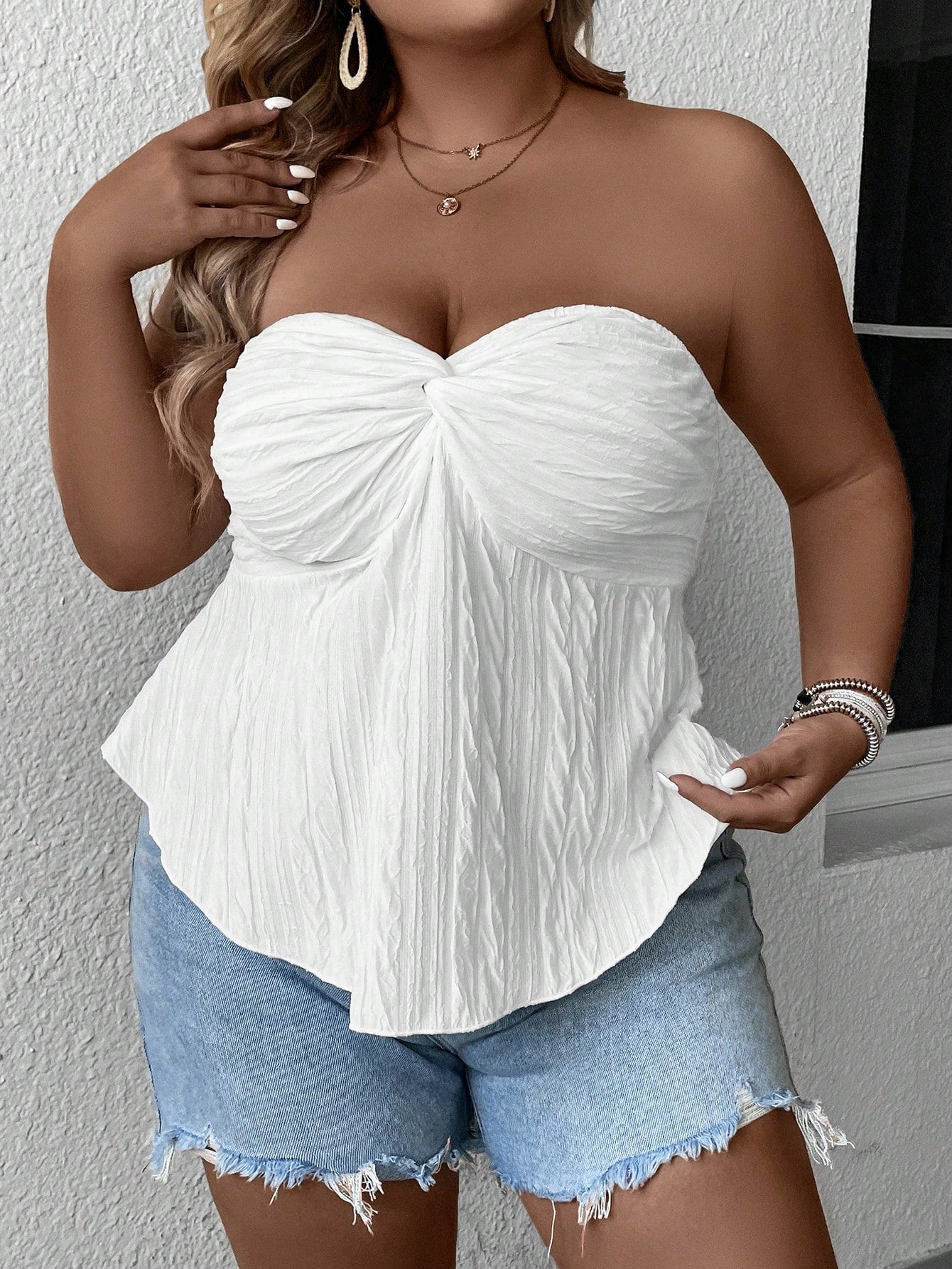 Plus Twist Front Tube Top