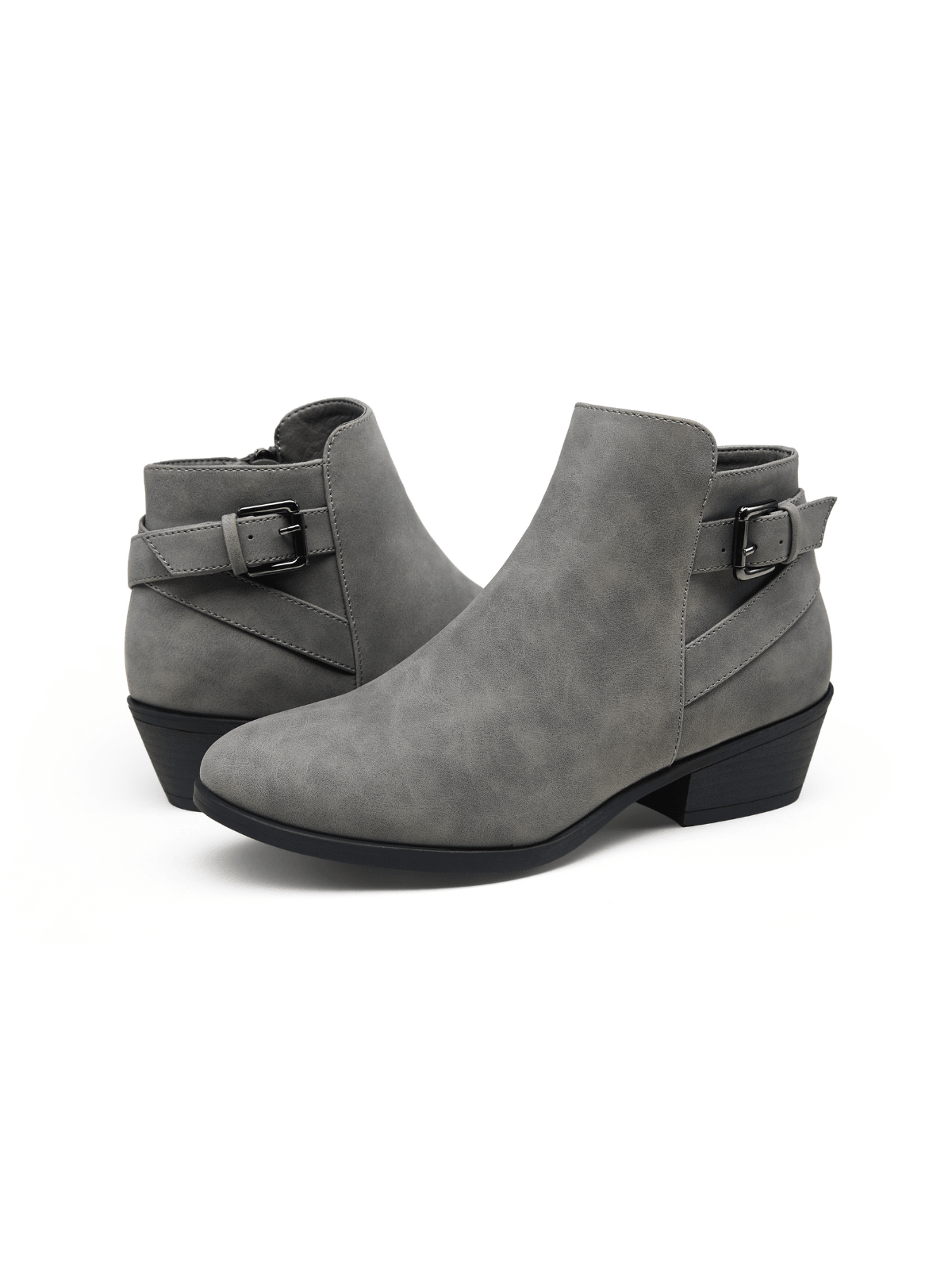 Women's Ankle Boots, Chunky Low Heel Western Cowboy Booties