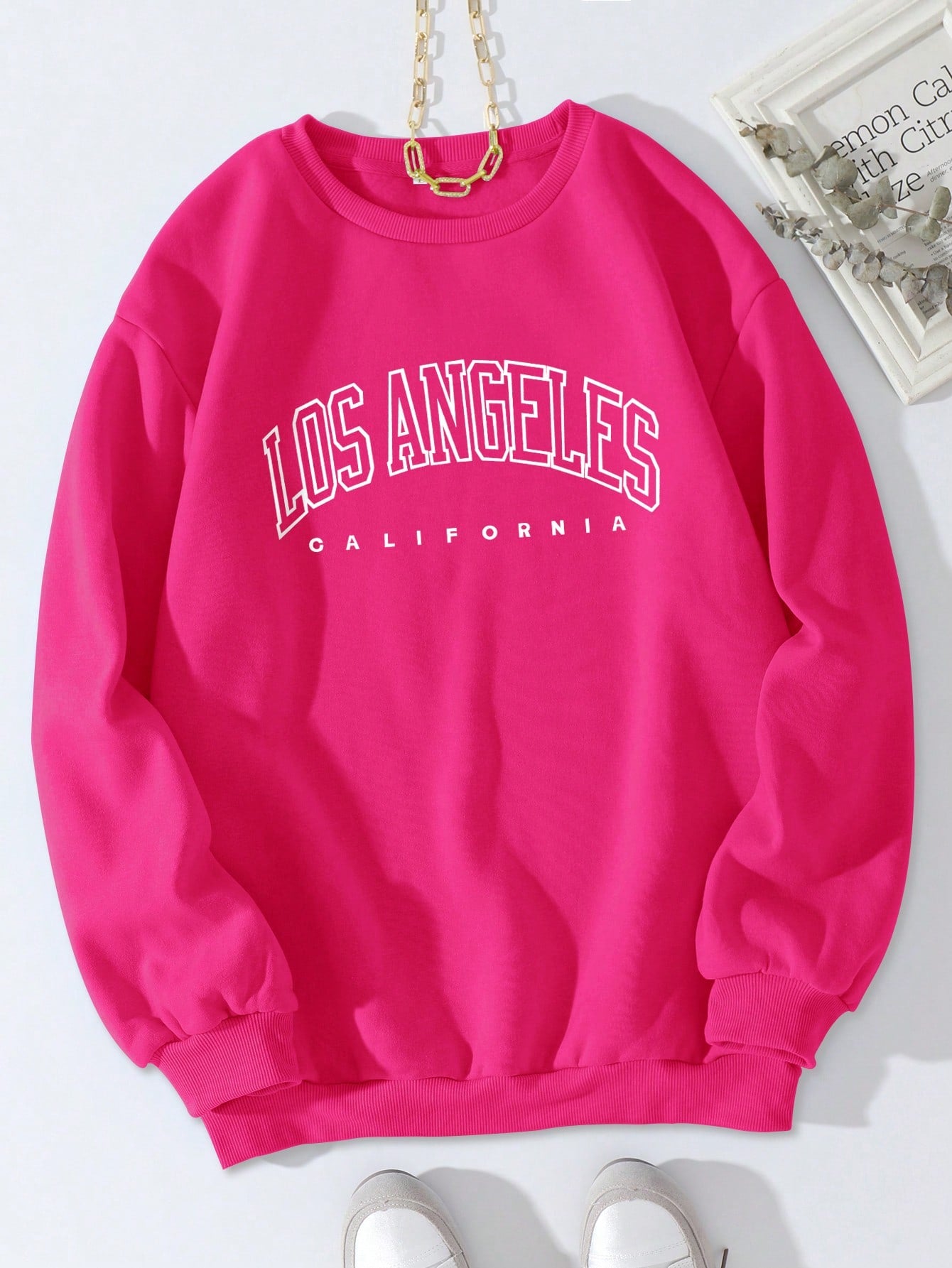 Letter Graphic Thermal Lined Sweatshirt