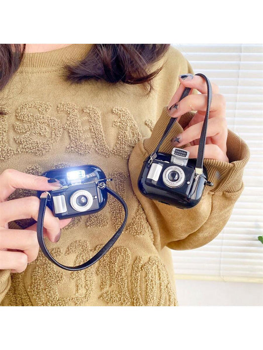 3D Camera Decor Case Compatible With AirPods Grunge