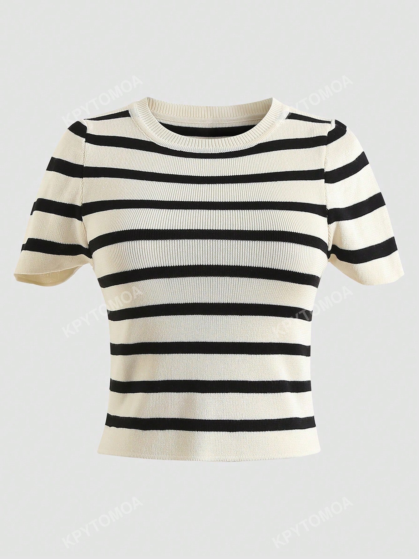 Striped Print Tee