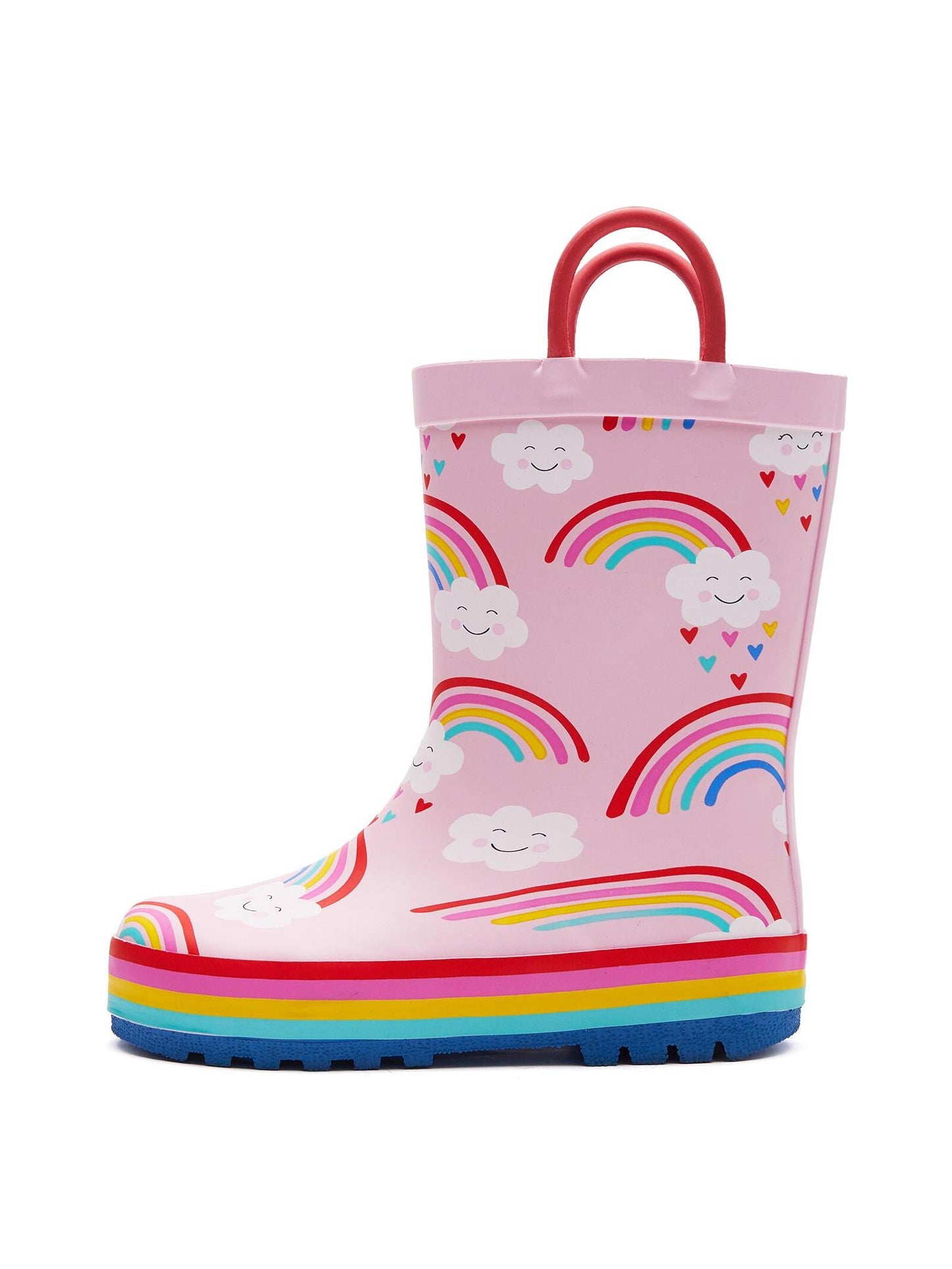 Kids Rain Boots Toddler Boys And Girls Waterproof Printed Rubber Boots