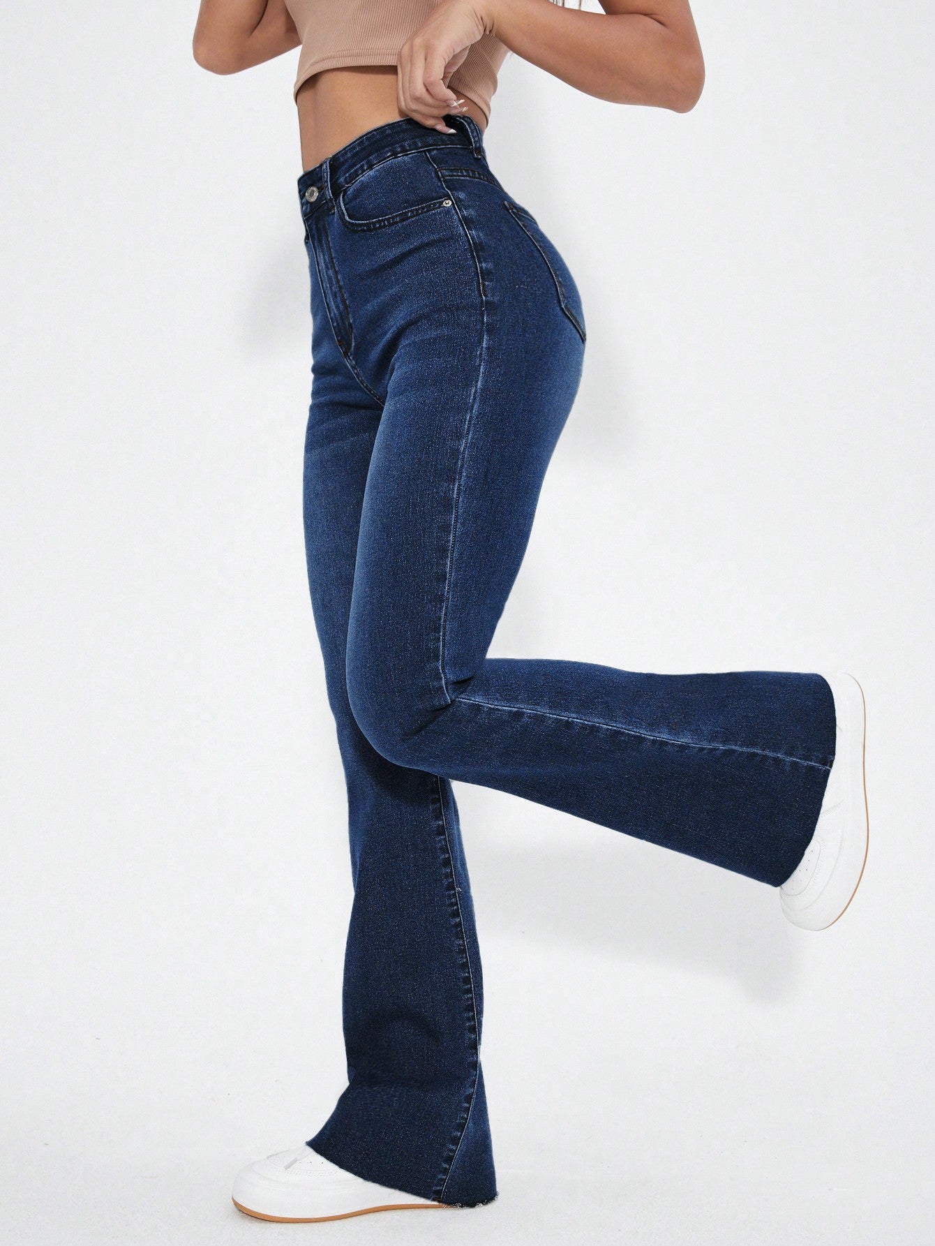 High Waist Flare Leg Jeans