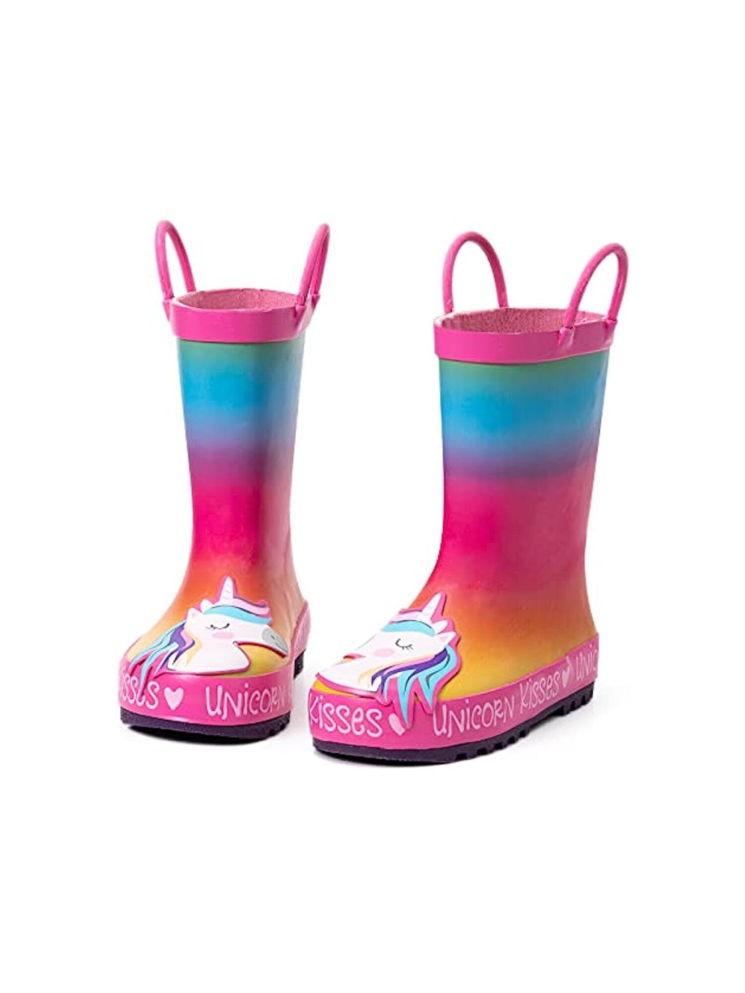 Kids Rain Boots Toddler Boys And Girls Waterproof Printed Rubber Boots