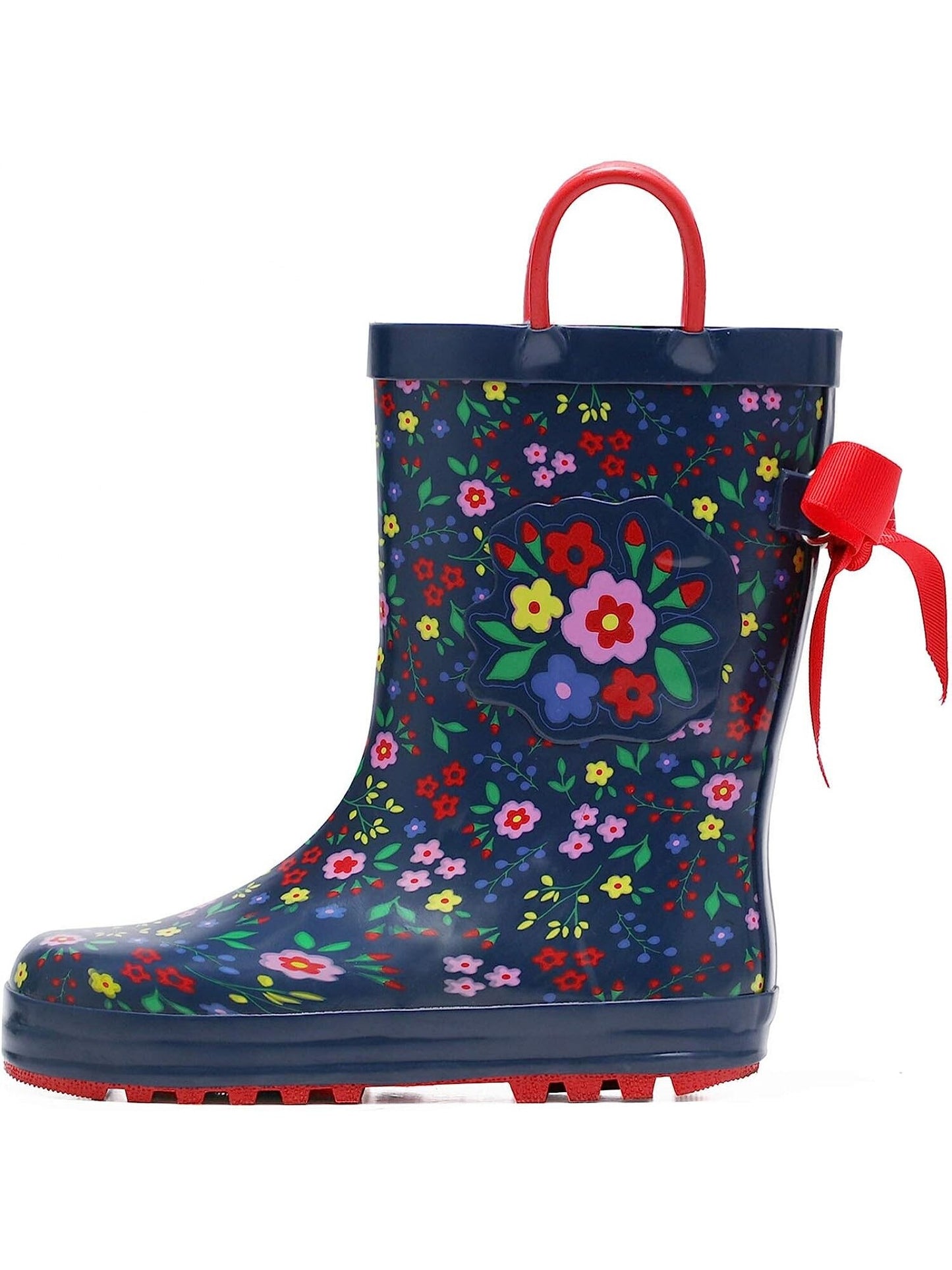 Kids Rain Boots Toddler Boys And Girls Waterproof Printed Rubber Boots