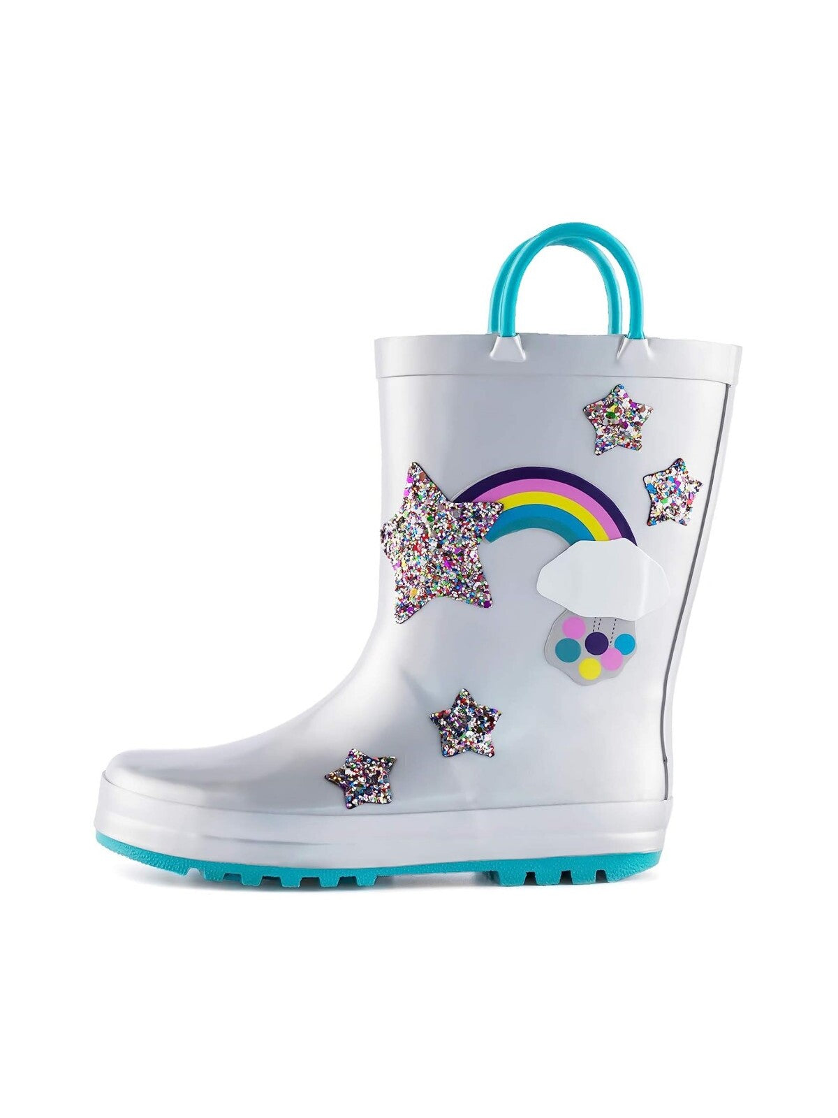 Kids Rain Boots Toddler Boys And Girls Waterproof Printed Rubber Boots