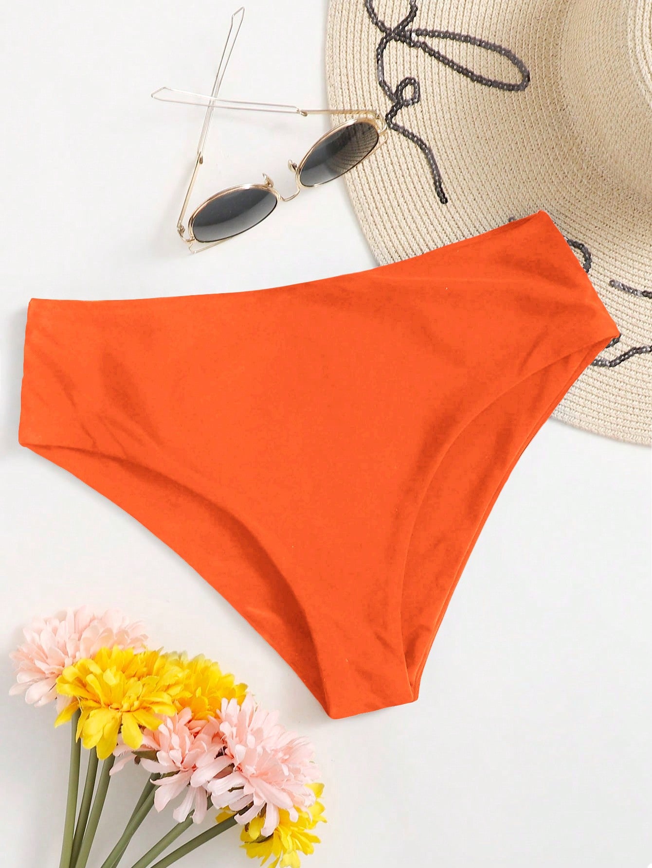 Swim Summer Beach High Waisted Bikini Panty Bathing Suit Bottoms