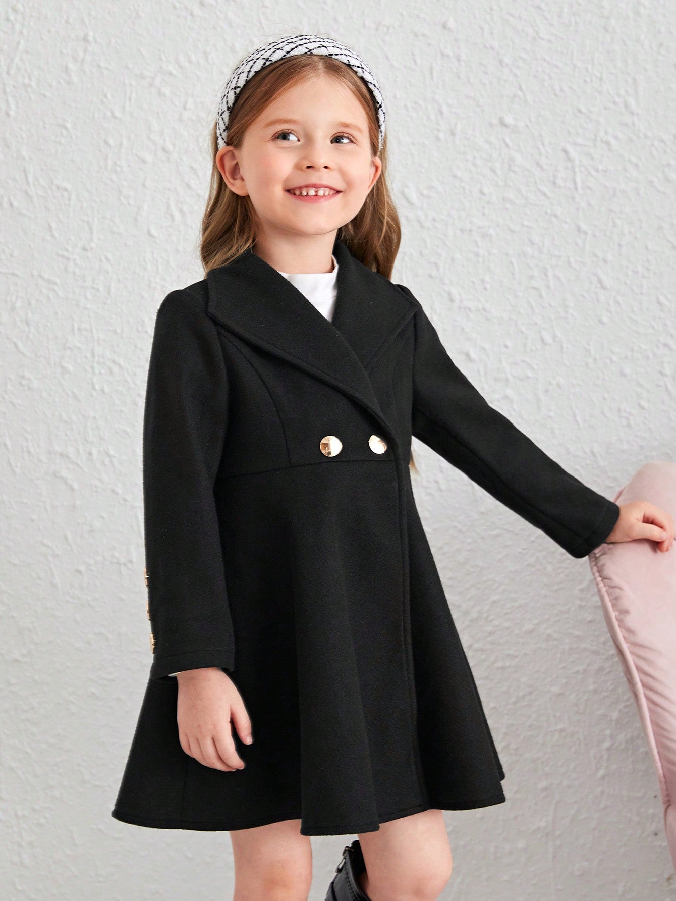 Young Girl Loose Casual Winter Woolen Coat For Cold Weather