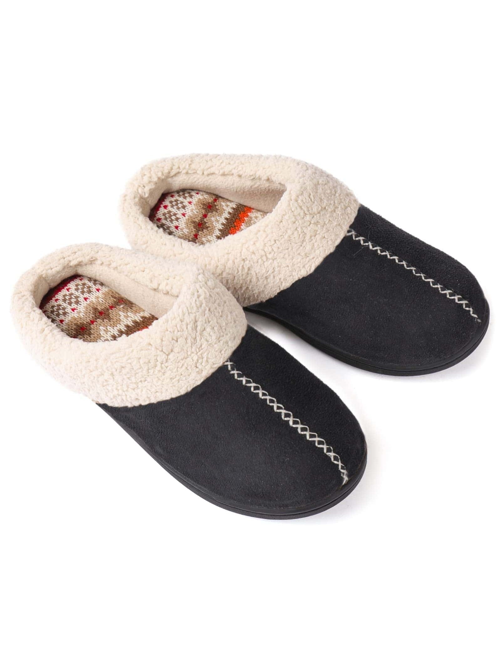 ULTRAIDEAS Women's Fuzzy Bedroom Slippers With Memory Foam, House Fluffy Comfy Shoes Ladies Indoor Outdoor