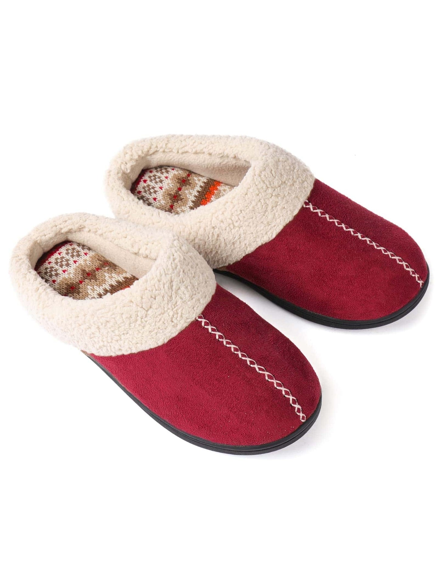 ULTRAIDEAS Women's Fuzzy Bedroom Slippers With Memory Foam, House Fluffy Comfy Shoes Ladies Indoor Outdoor