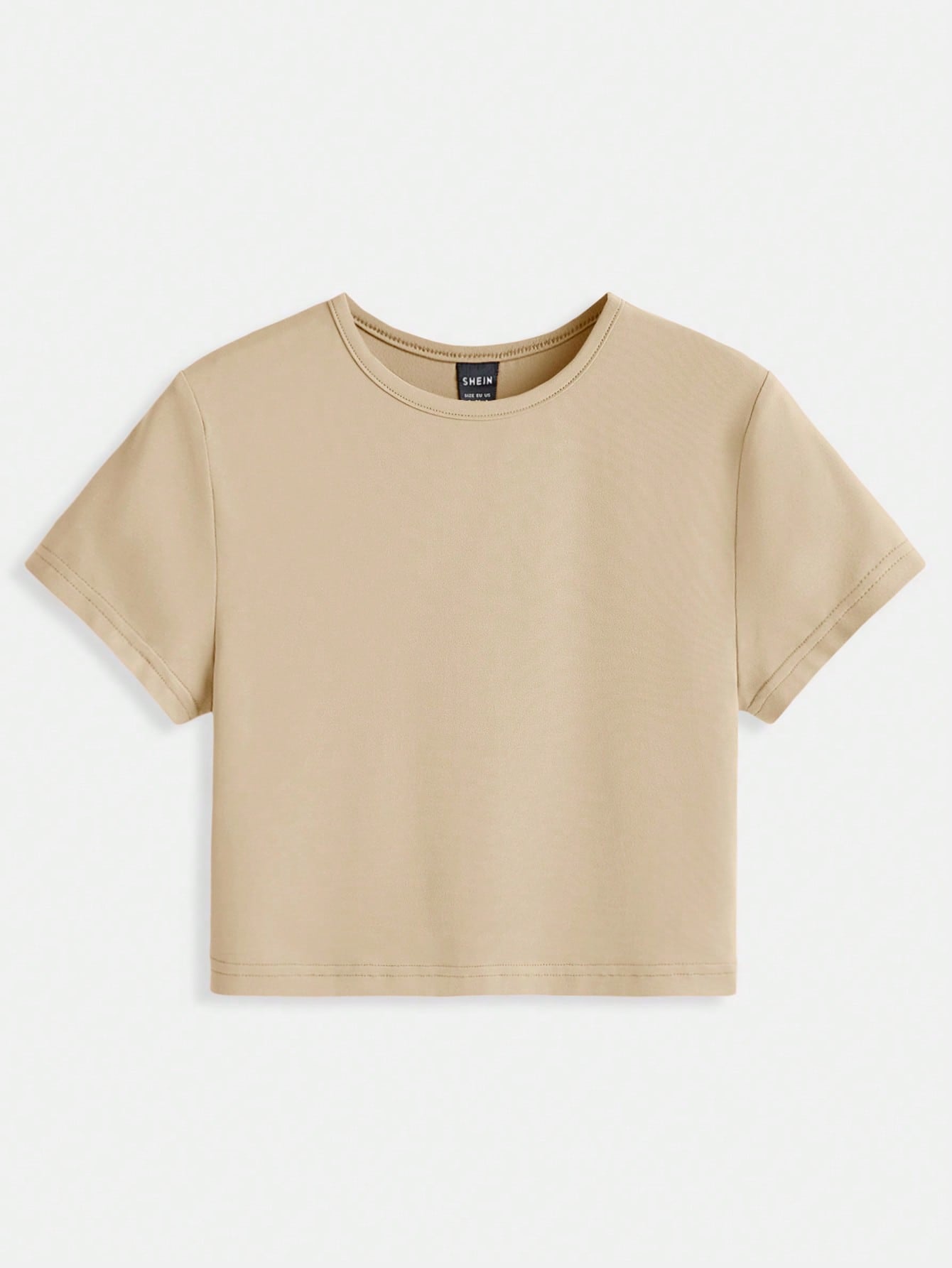 Solid Mock Neck Crop Top