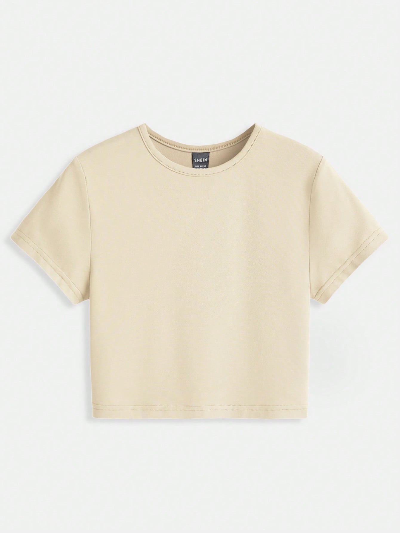 Solid Mock Neck Crop Top