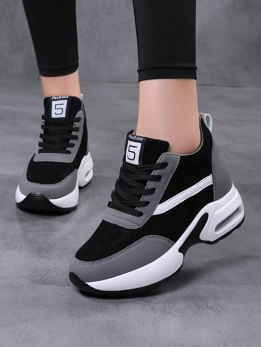 New Invisible Height Increasing Women's Casual Shoes With Air Cushion, Fashionable