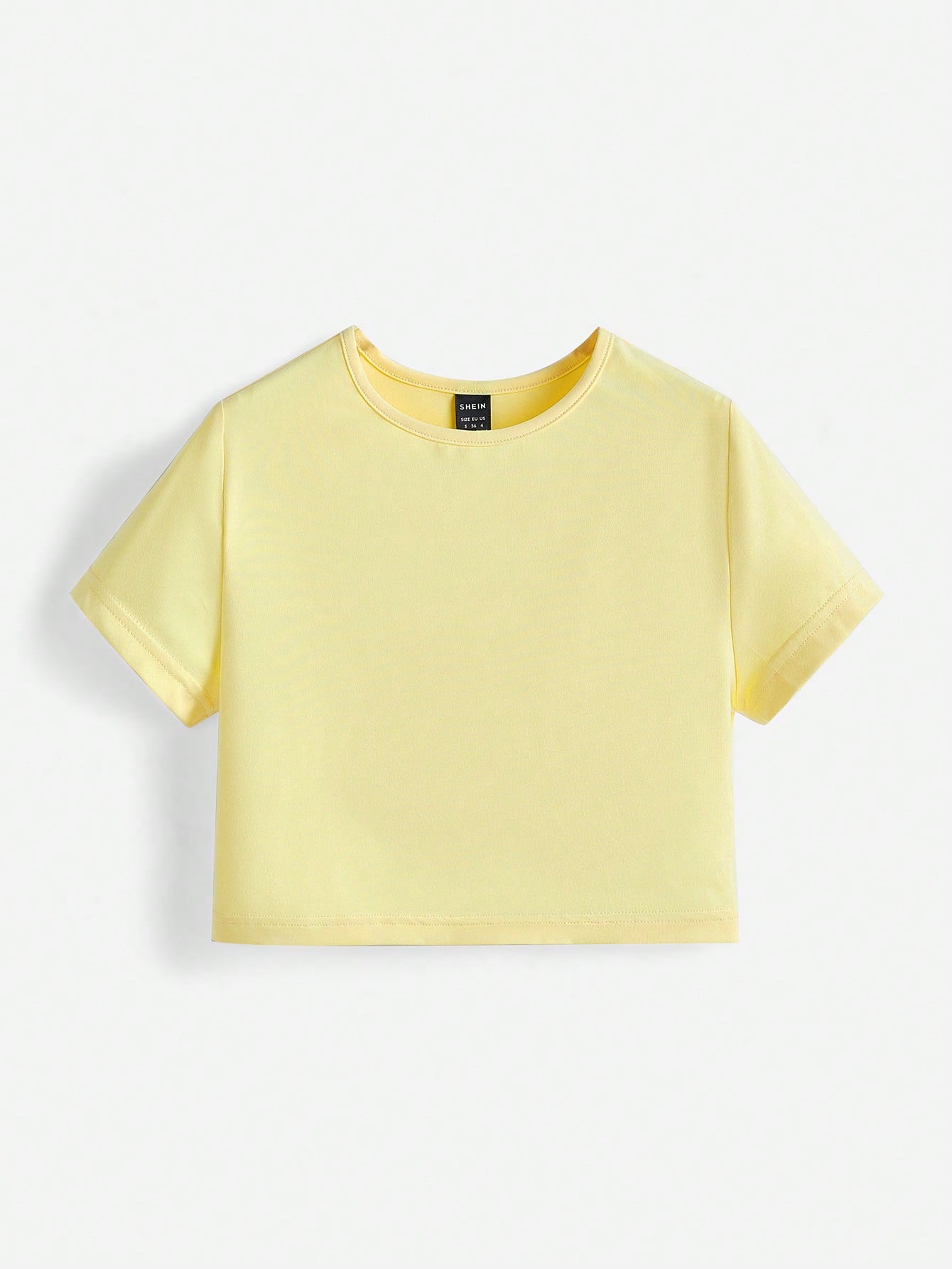 Solid Mock Neck Crop Top