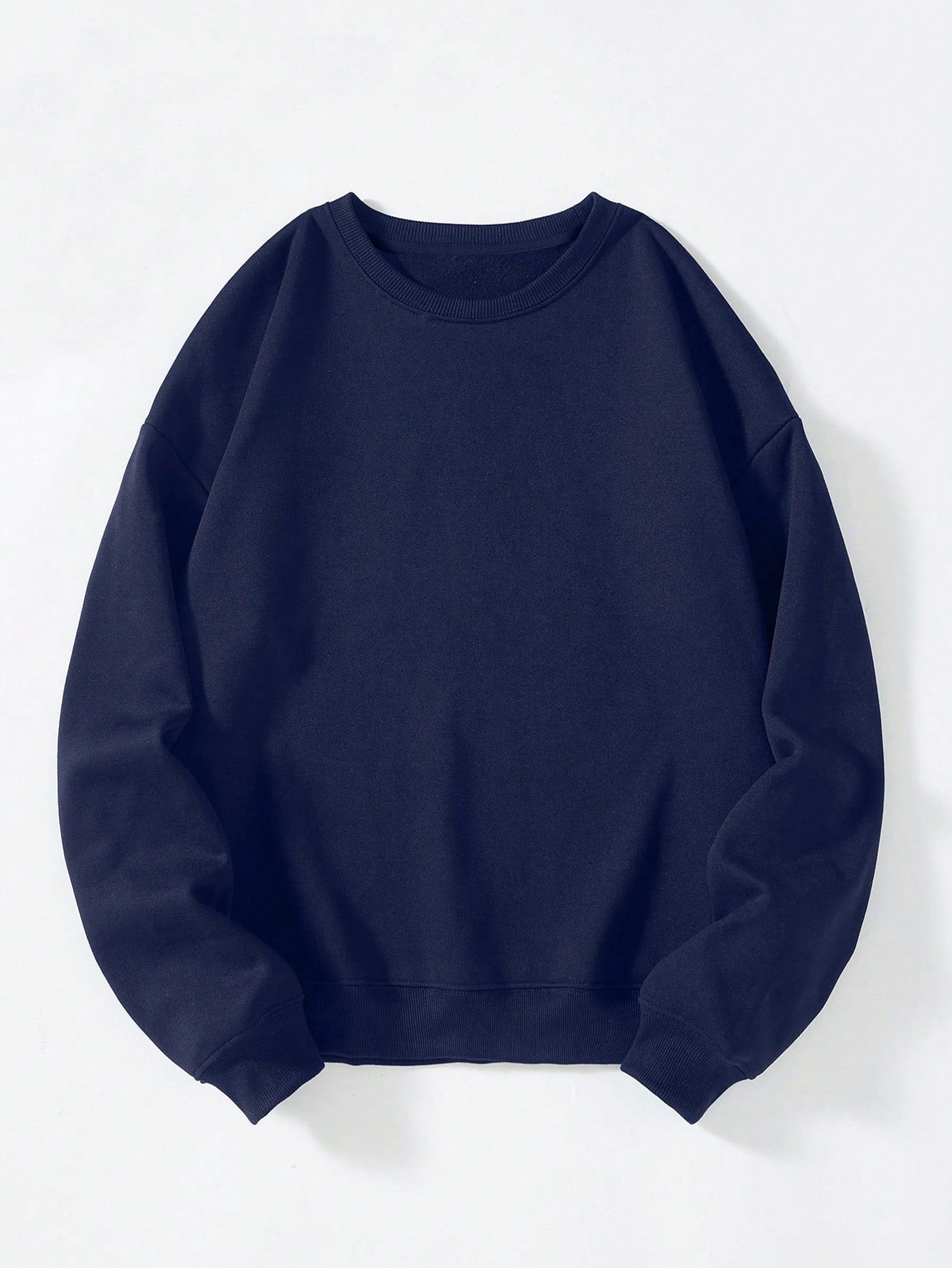 Men Solid Thermal Lined Sweatshirt