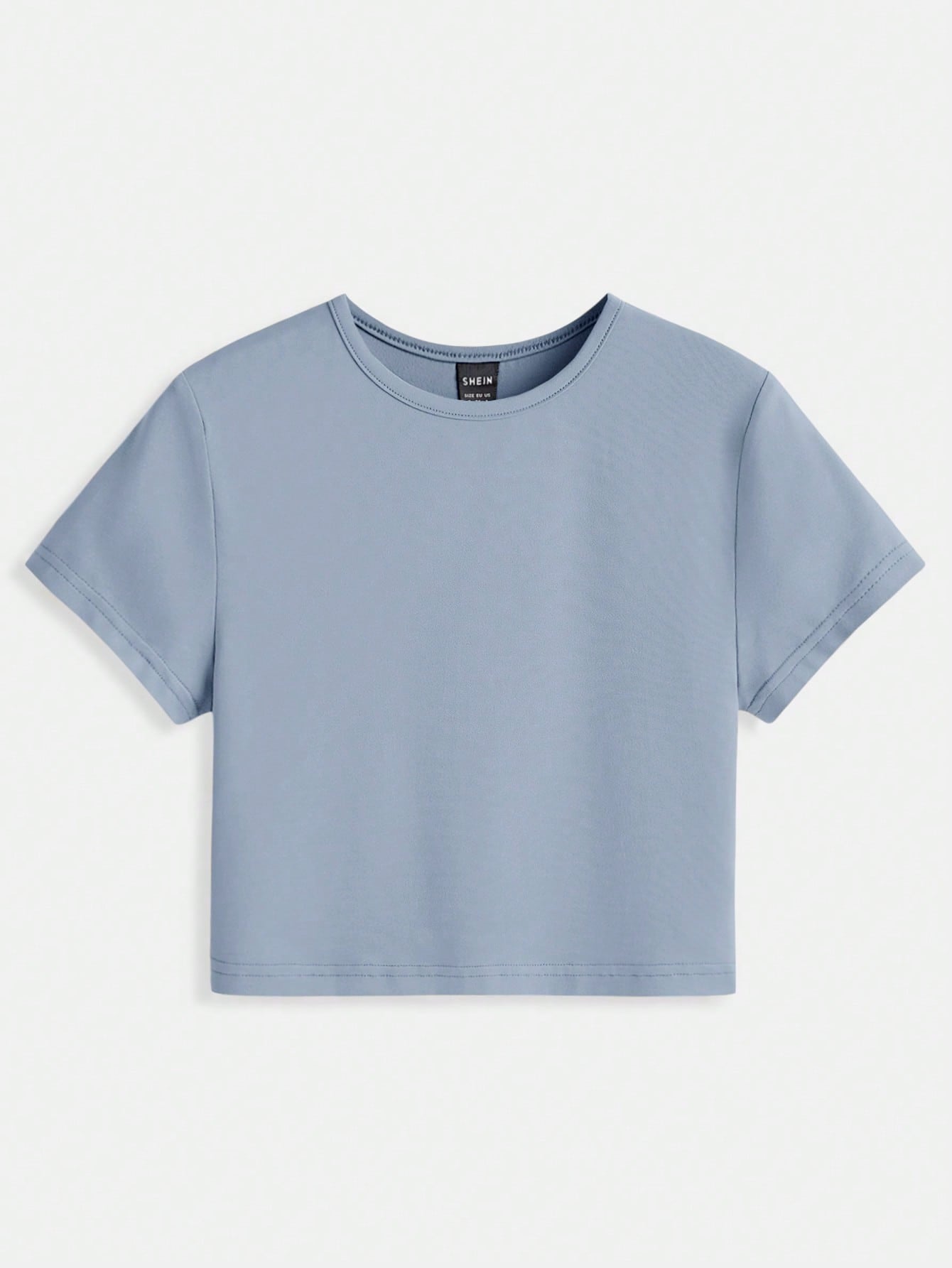 Solid Mock Neck Crop Top