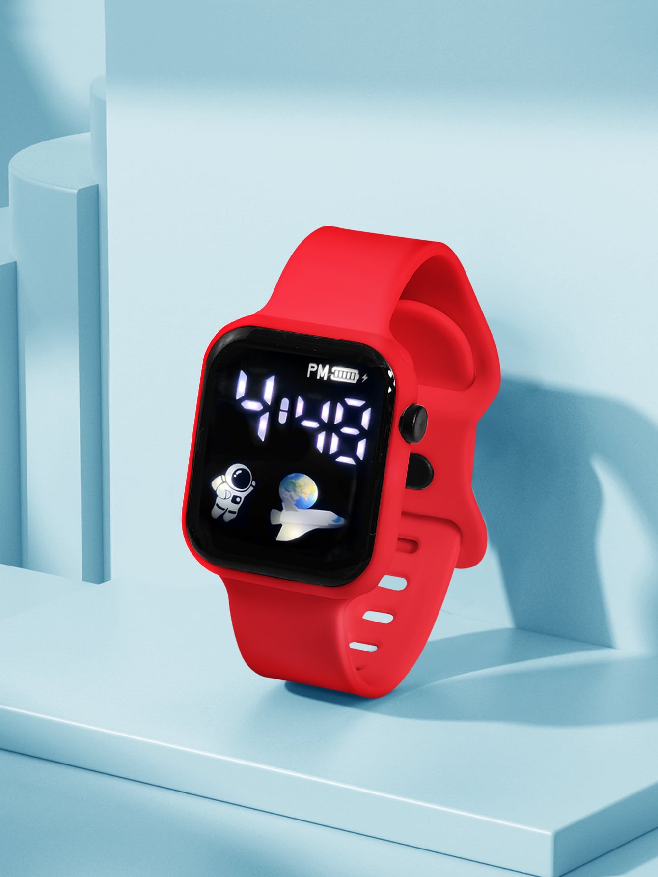 1pc Kids LED Minimalist Electronic Watch