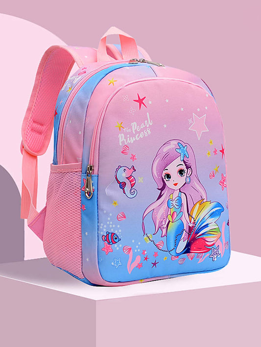 1 Cute Cartoon Style Mini Backpack, Cute Unicorn Design School Bag, Rainbow Color School Bag, Cartoon School Bag, Girls Shoulder Bag, School Bag