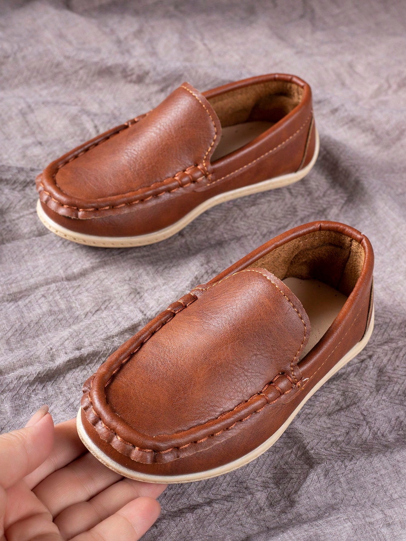 1pair Fashionable Basic Comfortable Breathable Children Flat Shoes