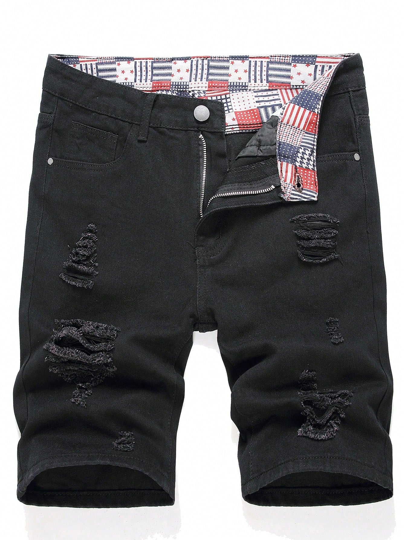 Men's Distressed Denim Shorts