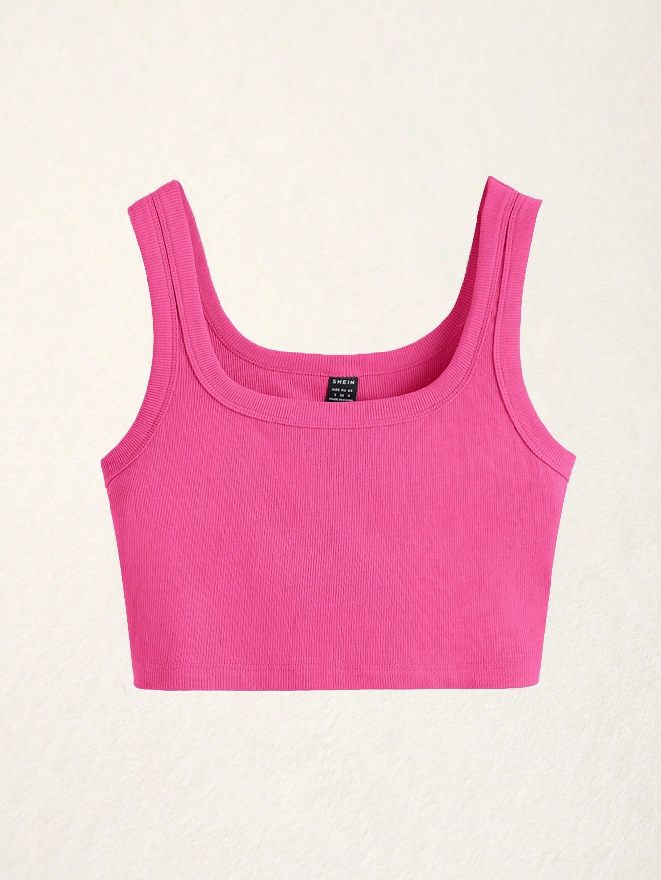 Solid Crop Tank Top