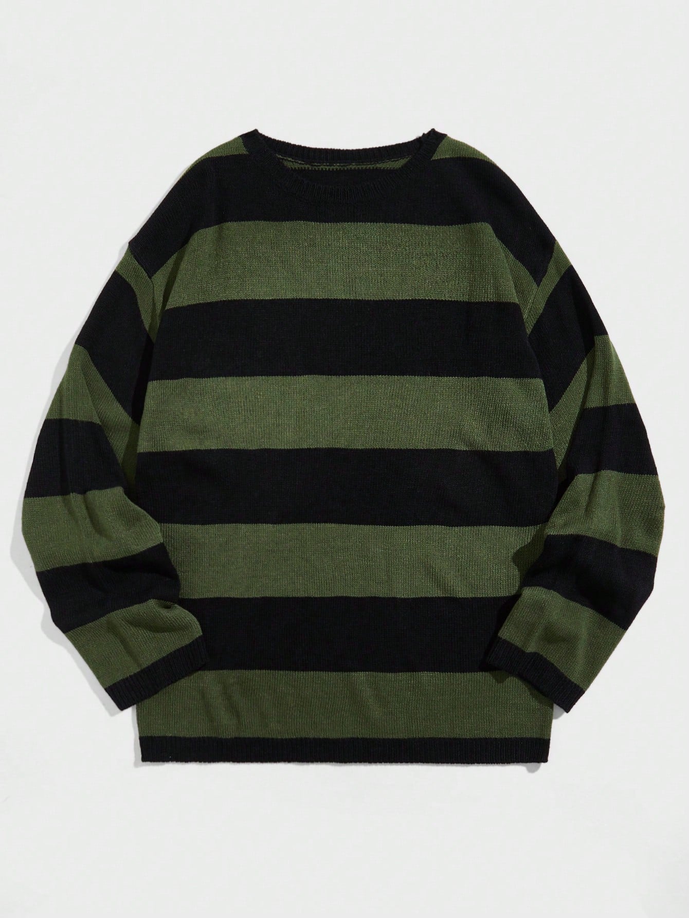 Punk Men Striped Pullover Sweater