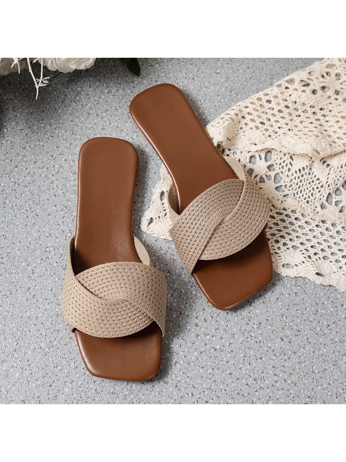 Fashionable Elegant Flat Women Lace-Up Slippers For Every Occasion