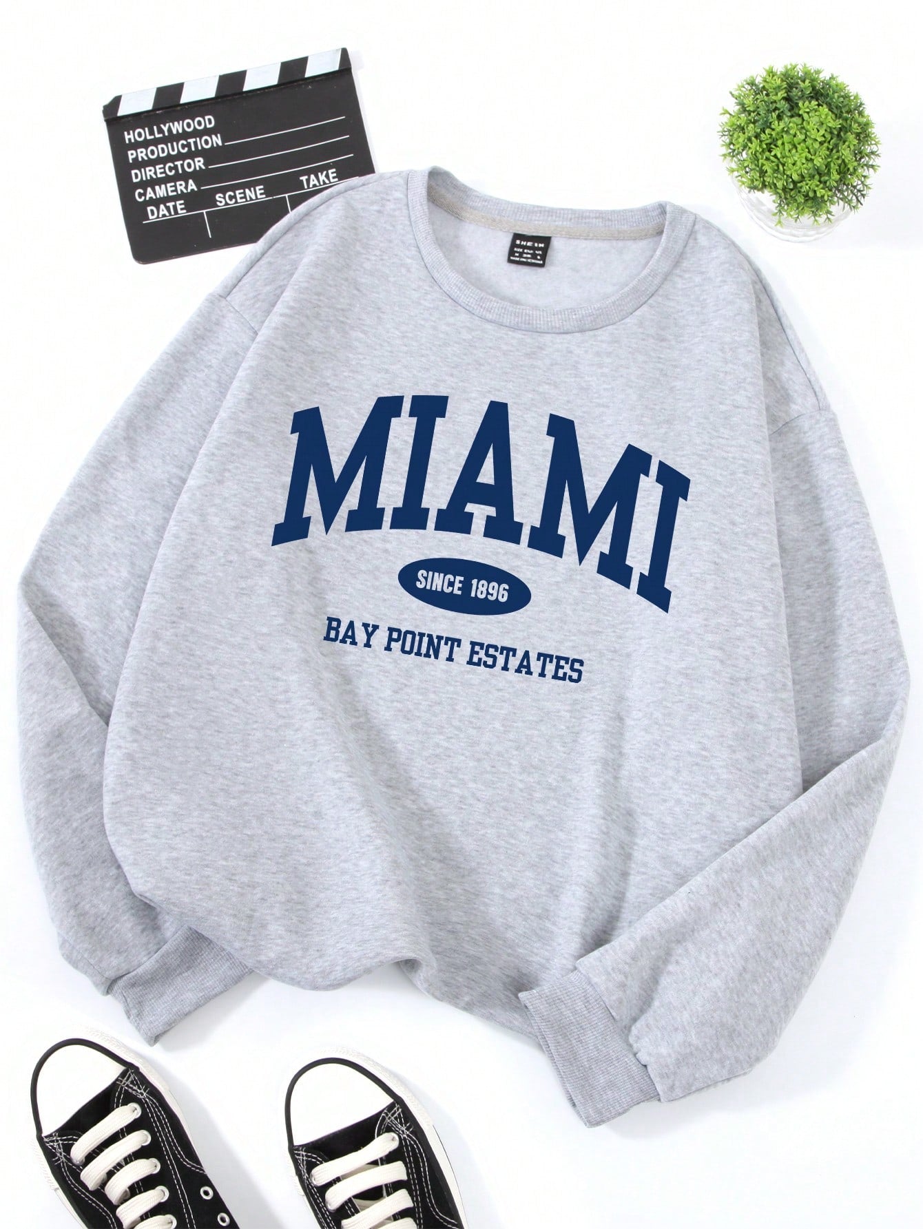 Plus Letter Graphic Thermal Sweatshirt