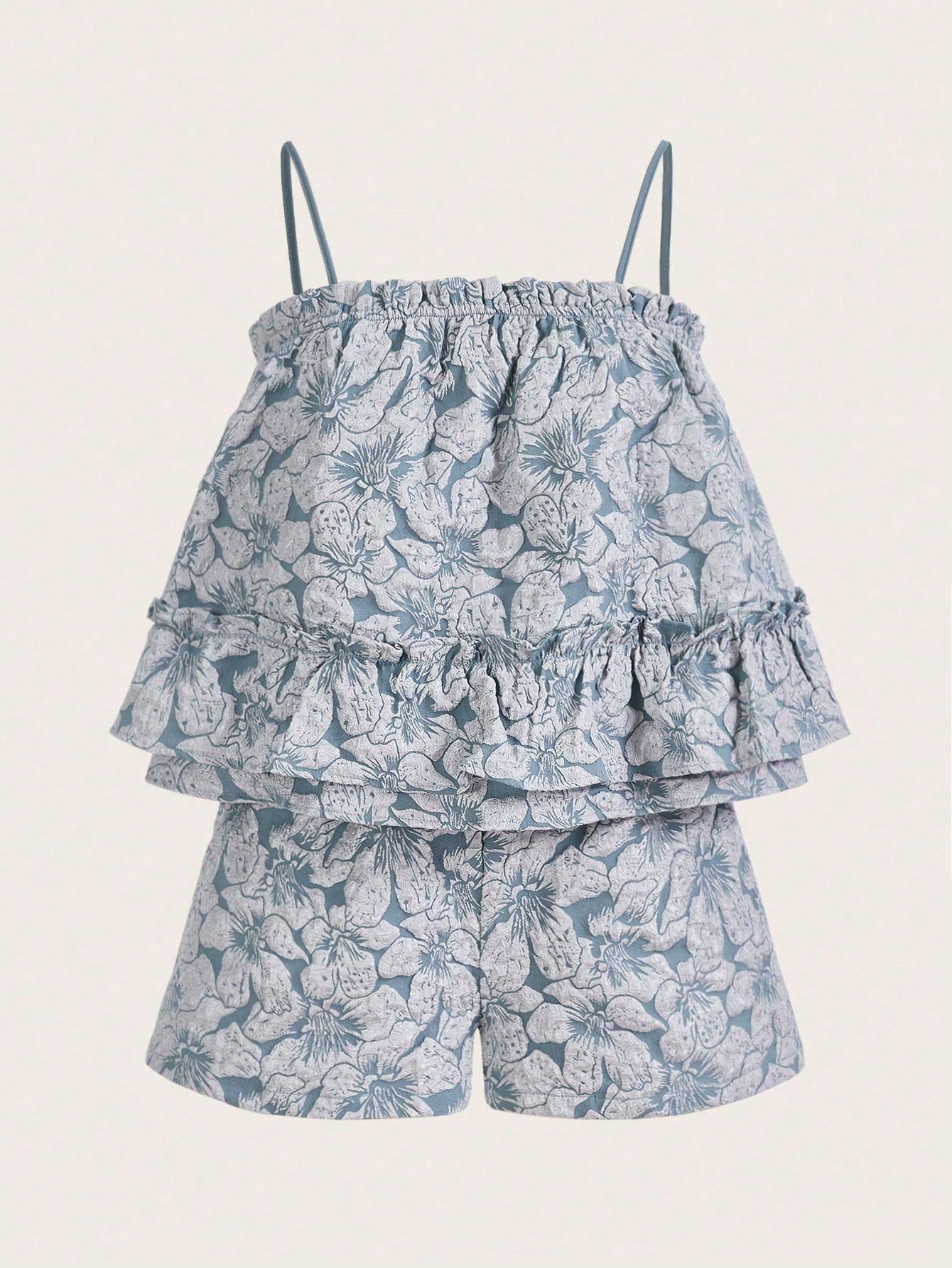 Frill Trim Cami Top & Shorts