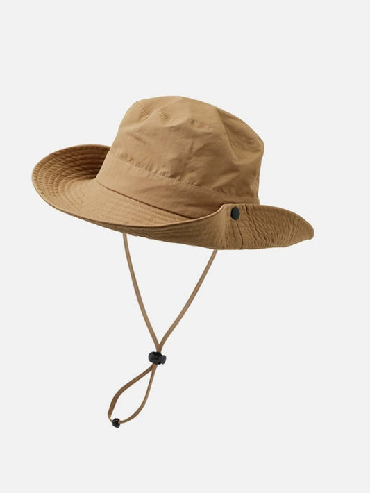 1pc Outdoor Sun Hat For Baby Boys & Girls With Quick-Dry Fabric. Spring/Summer Styles Includes Fishing Hat, Western Cowboy Hat With Rolled Brim And Button, Mountaineering Hat, Hiking Hat, Camping Hat. Large Brim For Sun Protection With Colored Windproof R