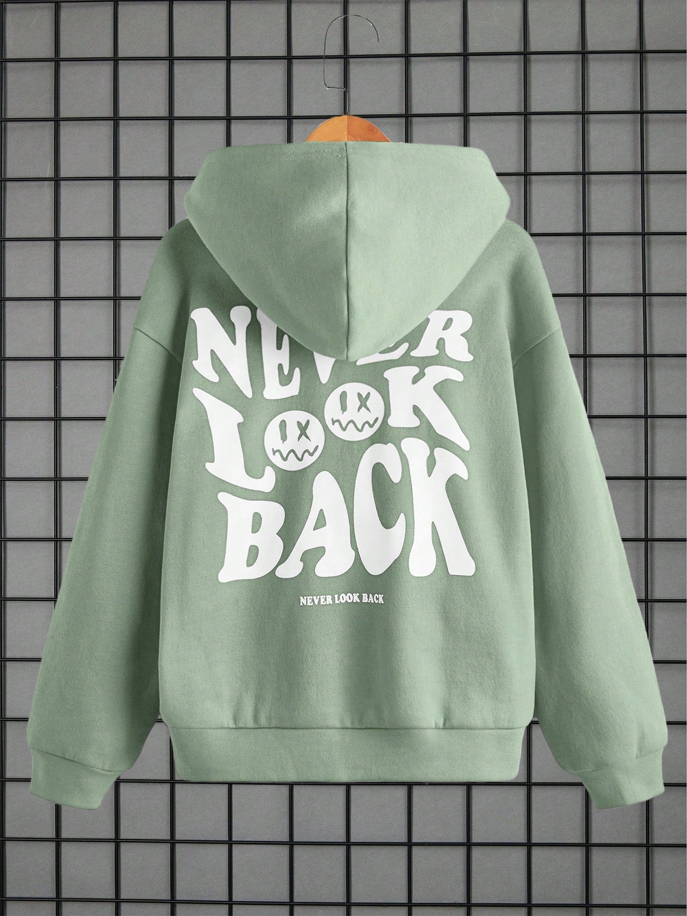 Tween Boy Cartoon & Slogan Graphic Drop Shoulder Hoodie