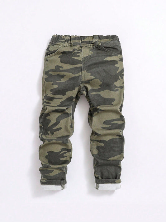 Young Boy Camo Print Jeans