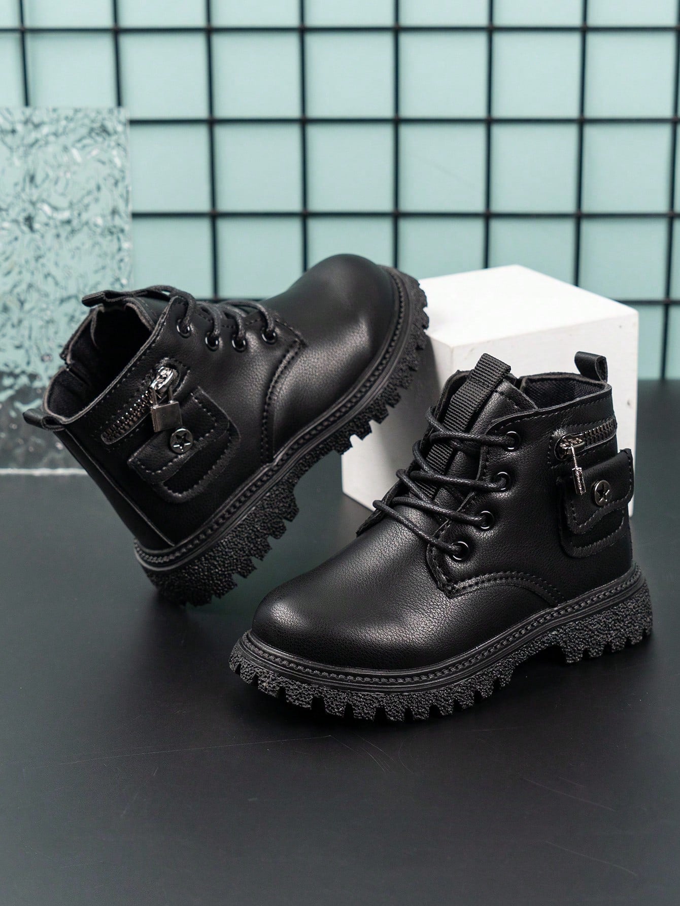 Children's Fashionable Outdoor Campus Motorcycle Boots For Boys And Girls