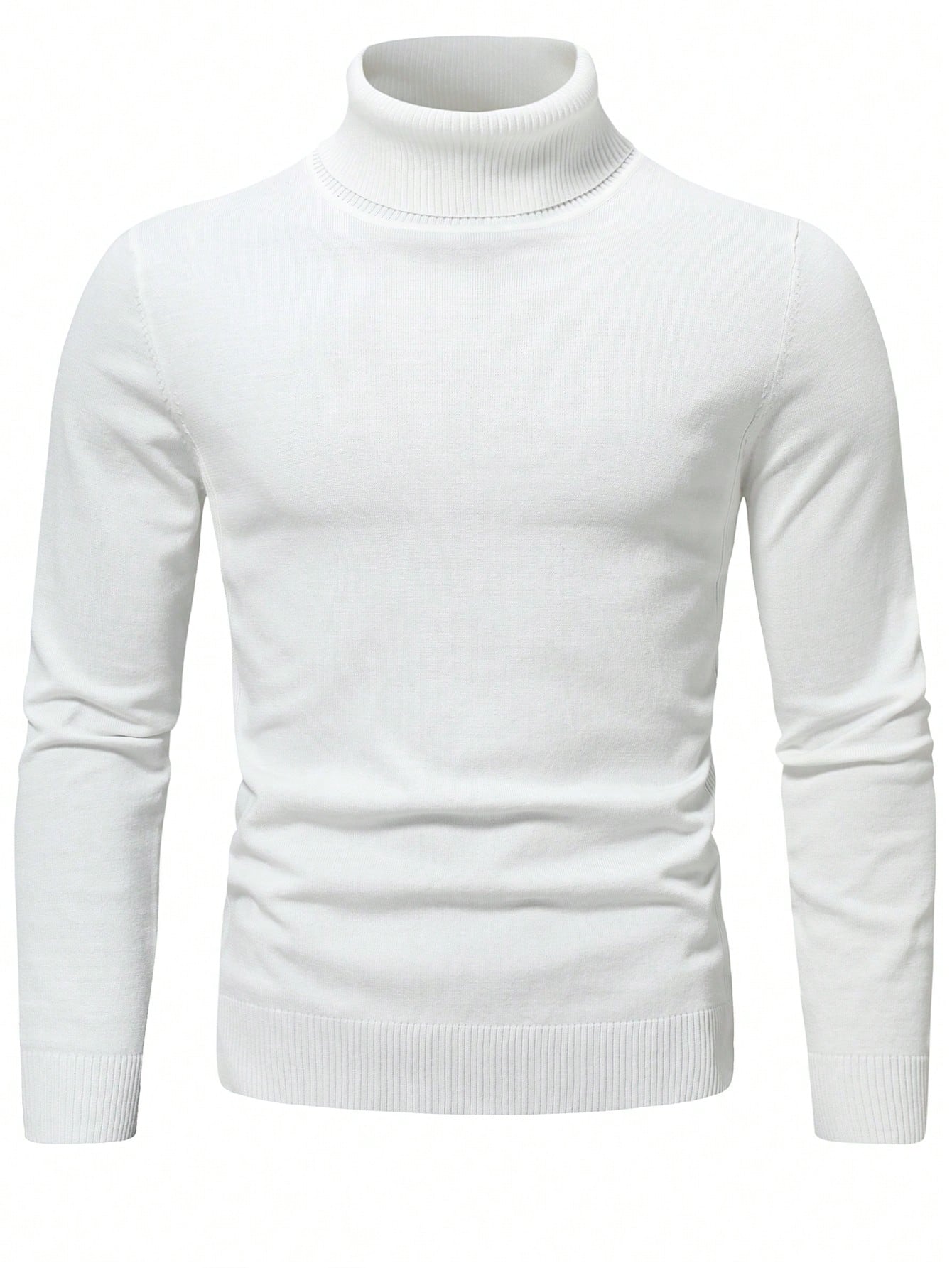 Men Solid Turtleneck Sweater