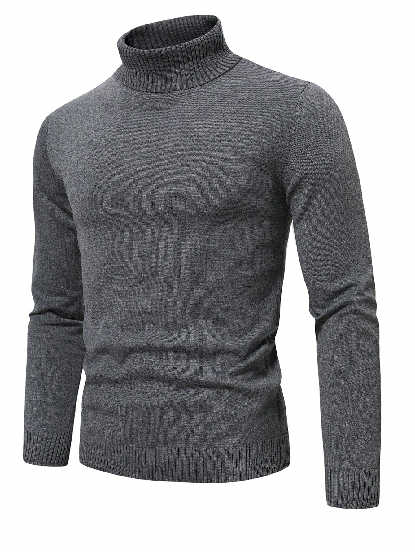 Men Solid Turtleneck Sweater