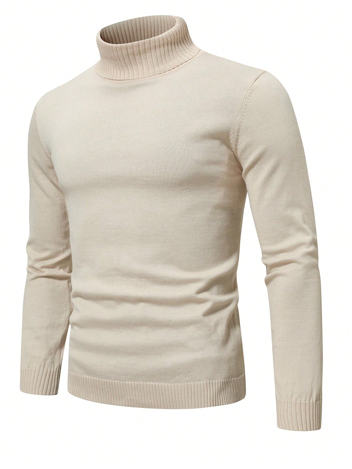 Men Solid Turtleneck Sweater