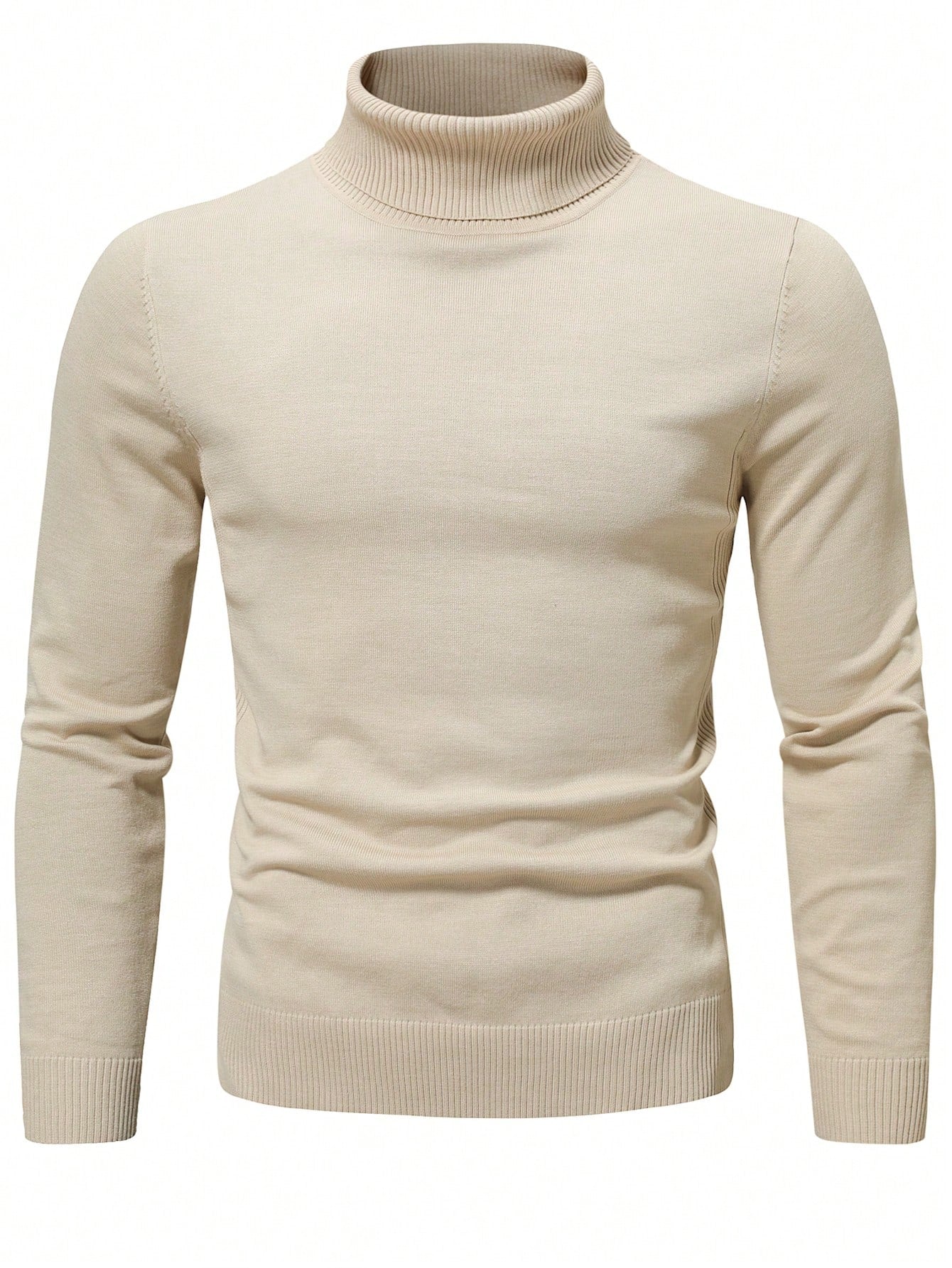 Men Solid Turtleneck Sweater