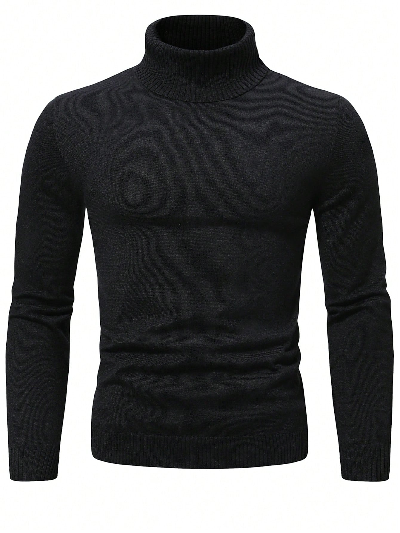 Men Solid Turtleneck Sweater