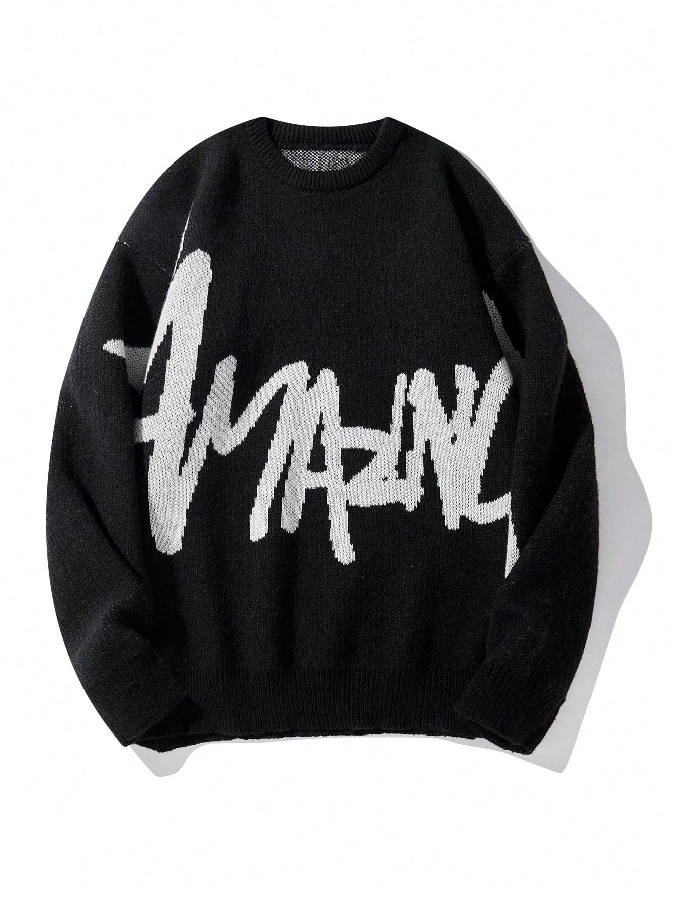 Men's Sweater With Letter Print Design