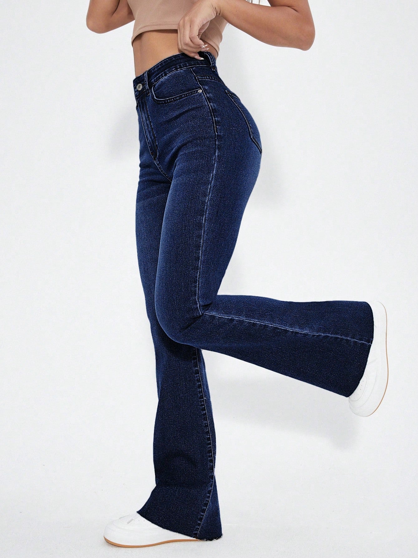 High Waist Flare Leg Jeans